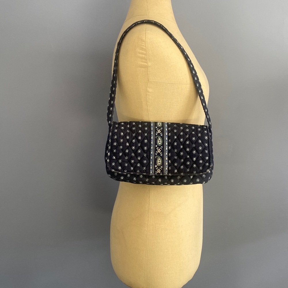Vera Bradley Seaport Navy Shoulder Purse and Wallet